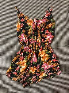 Floral Print Romper