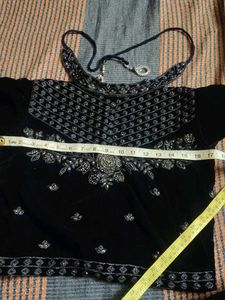 Designer Embroidered Velvet Blouse
