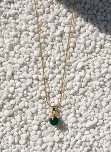Emerald Pendant Necklace