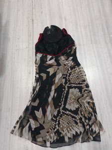 Chic Printed Sleeveless Mini Dress