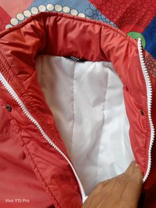 Trendy Red Bomber Jacket