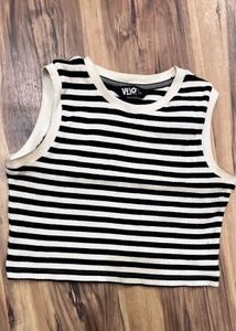Striped Cropped Tank Top