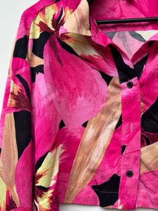 HnM Cropped satin Shirt