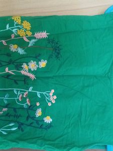 Floral Green Sleeveless Top