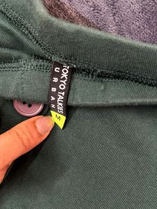 Green Button-Down T-Shirt