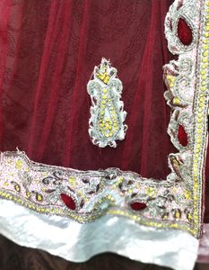 Koti net bridal kasab stone work designer piece