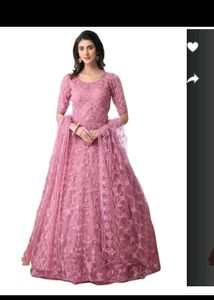pink gown