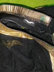 Vintage Black &amp; Gold thong