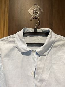 Light Blue Peter Pan Collar Shirt