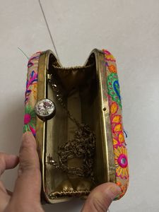 Embroidered Clutch Bag