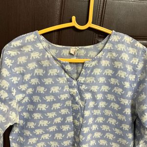 elephant print kurti