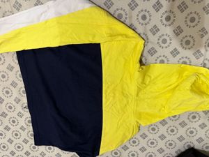 Colorblock Cropped Hoodie