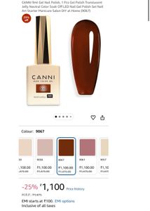 CANNI hema-free translucent UV Gel Polish-9067
