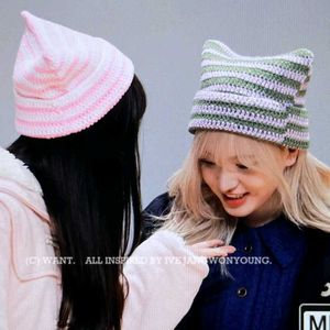 Handmade Crochet Cat Ear Beanie Cap 🎀🧶