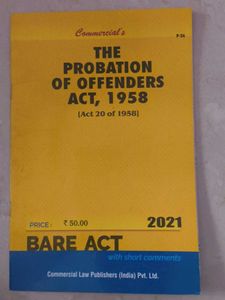 The Probation Of Offenders Act, 1958 Bare Act