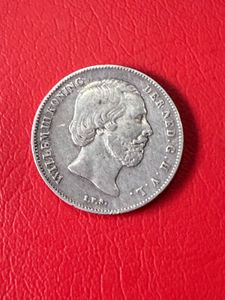 1/2 Gulden silver coin Netherlands