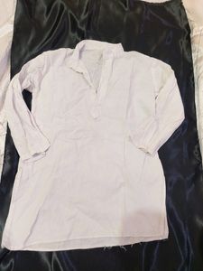 White Kurta For Boy And Girl Both Can Use.