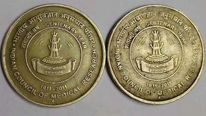 Old Rare Coin Of 5rs. 2 Pcs Set.