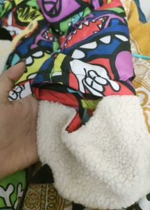 Unisex From Japan - New Graffiti Print Puffer Jack