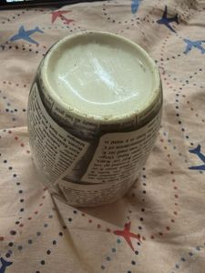 Novelty Newspaper Letter K Mug