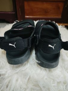 PUMA Black &amp; Pink Slides - Size 4(37)