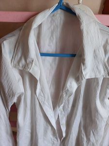 Classic White Button-Up Shirt