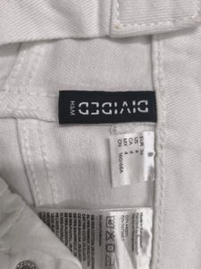 White Denim Pants