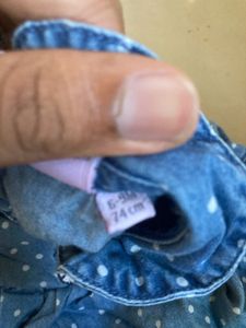 Hello Kitty Denim Polka Dot Dress