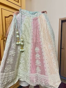 OFFER ❗️❗️Heavy Pastel Multicolour  Lehenga