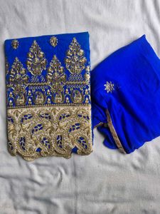 Royal Blue Dress Material
