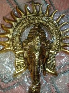 Golden Ganesha Wall Hanging