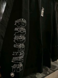 Black Graphic Print Long Sleeve T-Shirt