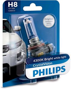 PHILIPS H8 12360 Crystal Vision Xenon Foglight