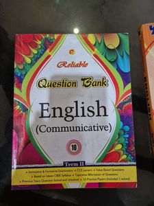 Reliable English Question Bank Term II Class 10