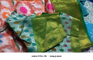 Elegant Floral Pattern  brasso saree