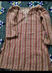 Striped Cotton Kurta