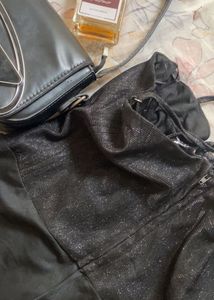 Sparkly Black Bralette Top