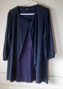 Stylish Polaka dot Tunic with Inner Layer