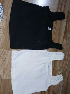 Basic Black & White Camisole Set