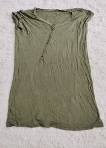 Olive Green Henley Tunic