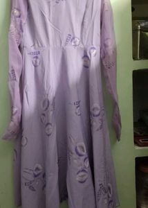 Beautiful Lavender Floral Kurta Set
