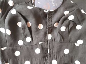 Stylish Polka Dot Blouse