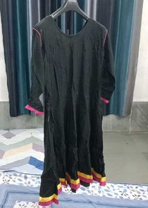 Elegant Black Kurta Set with Embroidery