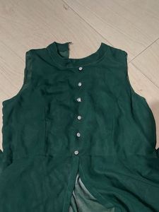 Elegant Deep Green Maxi Dress