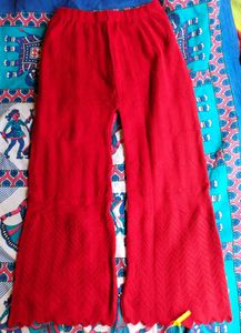Red Bell Bottom Palazzo Pants