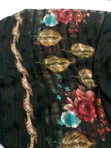 Floral Print Saree