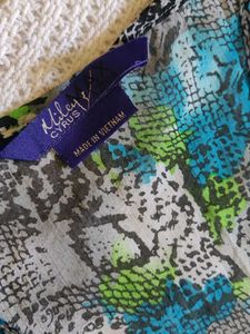 Blue &amp; Green Abstract Tank Top