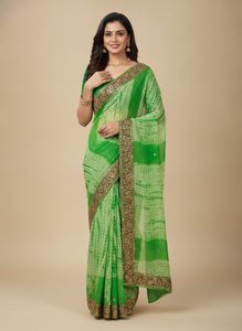 Saree with Embellished Border