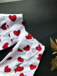 heart printed shirt