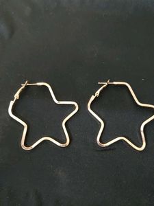 Star Hoop Earrings